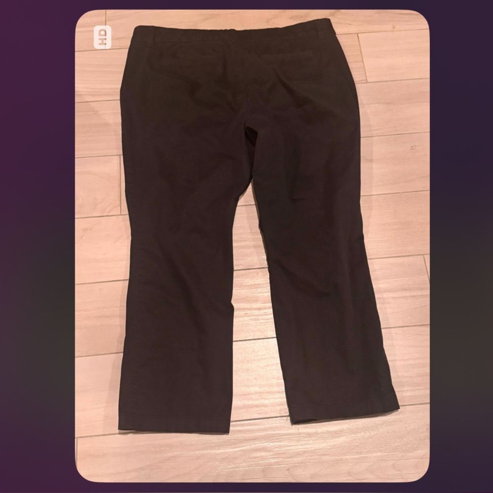 St. John's Bay Black Straight-Leg Pants 16P